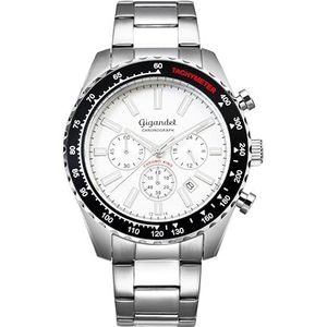 Gigandet 7VNAG28NE/002 Montre analogique à quartz japonais pour homme avec bracelet en acier inoxydable, argenté, Bracelet