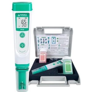 Apera Instruments PH20 zakmes, waterdicht, nauwkeurigheid ± 0,1 pH, pH-meetbereik 0 – 14, temperatuursensor ± 0,5 °C, complete set