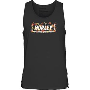 Hurley EVD Wash Bamboo Tanktop voor heren, zwart.