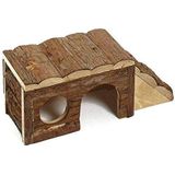 Karlie Huis van natuurlijk hout – klein – voor knaagdieren