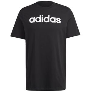 adidas - T-shirt met geborduurd logo, lineaire single jersey Essentials