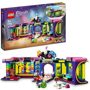 LEGO 41708 Friends The Arcade Room Disco: leuk spel in Heartlake City, bowlingervaring, mini-poppen, stimuleert de verbeelding, speelgoed voor jongens en meisjes vanaf 7 jaar, cadeau-idee