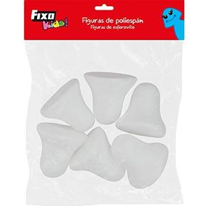 Fixo Kids Porexpan klokken, 6 stuks, 7 cm