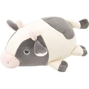 Nemu Nemu Animals 6243007 Molly koe pluche dier, extra zacht en behaaglijk, ontworpen in Japan, knuffelkussen, maat S, 11 cm