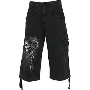 Spiral Death Forever herenshorts, zwart, losse pasvorm, zwart, M, zwart.