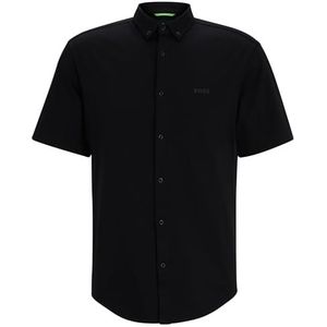 BOSS Hommes B Motion Chemise Regular Fit en Jersey de piqué de Coton, Black2, L