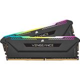 Corsair Vengeance RGB Pro SL desktopgeheugenset met 10 individueel adresseerbare RGB-leds, geoptimaliseerd voor bandbreedte en reactietijd, 64 GB (2 x 32 GB) DDR4 3600MHz C18 zwart