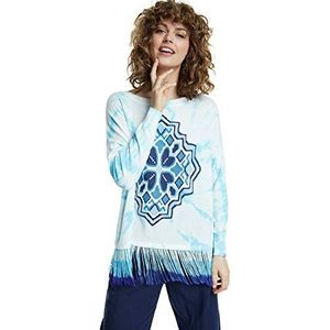 Desigual JERS_chandigarth dames gebreide jas, wit (Blanco 1000), 42, Wit (Wit 1000)