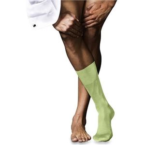 FALKE No. 9 M So coton unies 1 paire, Chaussettes Homme, Vert Lemon 7498, 39-40
