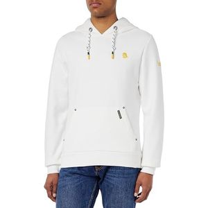 bridgeport Sweat à capuche homme, Laine/blanc, M