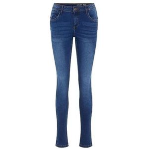 NOISY MAY Nmjen Nr S.s Shaper Jeans Vi021mb Noos Skinny, blauw (Medium Blue Denim), W27/L34 (maat fabrikant: 27) dames, Blauw