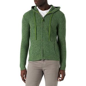 United Colors of Benetton Mesh met capuchon. M/L 113mu5007 Sweatshirt voor heren (1 stuk), Groen 8e5
