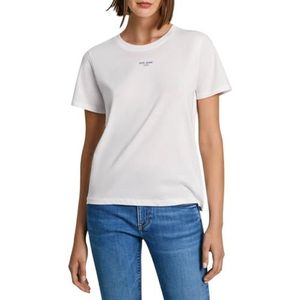 Pepe Jeans Emily T-shirt voor dames, Wit