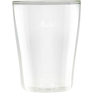 Melitta - 2 koffiekopjes van lang glas, 16,8 x 8,6 x 11 cm
