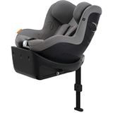 CYBEX Gold Sirona Gi i-Size Comfort autostoel met basis, van 3 maanden tot 4 jaar ca. (vanaf de geboorte met de verloop), max. 20 kg, 61-105 cm (vanaf 40 cm met verloop), Lava Grey
