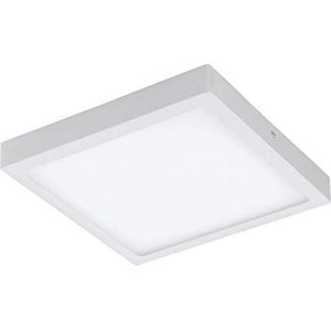 EGLO connect LED plafondlamp Fueva-C, Smart Home plafondlamp, materiaal: gegoten metaal, kunststof, kleur: wit, L: 30x30 cm, dimbaar, witte tinten en kleuren instelbaar