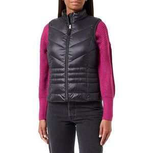 Vero Moda Vmsorayasiv Aw23 Short Waistcoat Boos Vest voor dames, zwart.