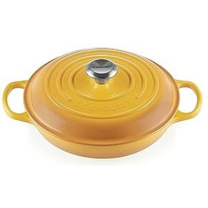 Le Creuset Signature Signature kookpan van geëmailleerd gietijzer, rond, Ø 26 cm, 2 l, 4,205 kg, Nectar, 21180266724430