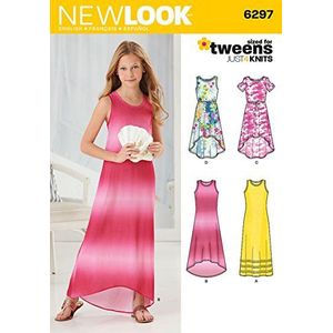 New Look NL6297 knippatroon, lange jurk, 22 x 15 cm