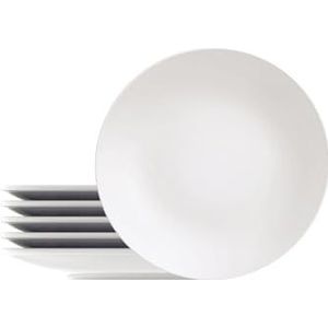 Tramontina - Leonora porseleinen platte borden, rond, 25 cm, 6 stuks