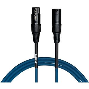 Cascha Câble microphone standard (XLR), bleu, 9 m