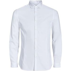 JACK & JONES PREMIUM Heren Super Slim Fit Business Shirt Jjprparma L/s Noos, wit (white), XXL