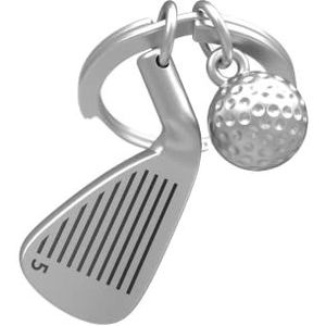 METALMORPHOSE - Sleutelhanger Club en golfbal - MTM929-01, grijs, 32, grijs.