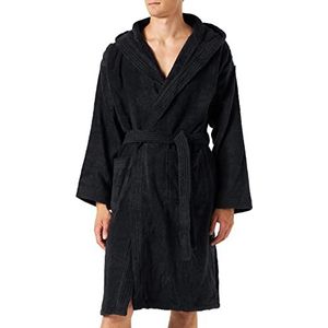 ARENA Unisex badjas Soft Robe Core, zwart en wit, XL