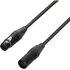 Adam Hall Cables 5 STAR DGF 0020 Câble adaptateur XLR 3 broches femelle vers XLR 5 broches mâle Noir 0,2 m