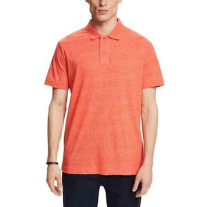 ESPRIT 034ee2k317 Poloshirt voor heren, Oranje Vif