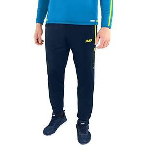 Jako Competition 2.0 volwassen broek polyester navy/neon geel XXL 9218, marineblauw/neongeel