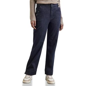 Style Denim-Straight Leg,Casualfit,HW,Straightleg,Rinse Blue, Indigo foncé délavé, 34W / 30L