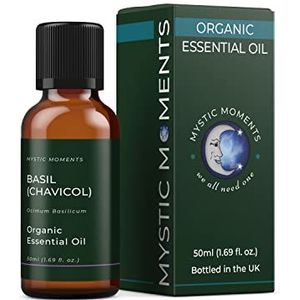 Mystic Moments Biologische basilicum olie (Chavicol) 50 ml 100% zuiver