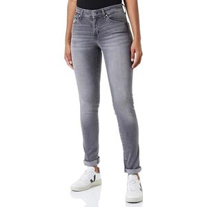 Cross Anya dames jeans, versleten grijs.