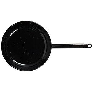 Vaello La Valenciana Pan van staal, geëmailleerd, zwart, 26 cm