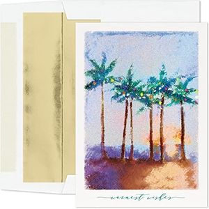 Masterpiece Studios Warmest Wishes Holiday Collection enveloppen, met aluminiumfolie, gevoerd, 14,2 x 19,8 cm, 16 stuks