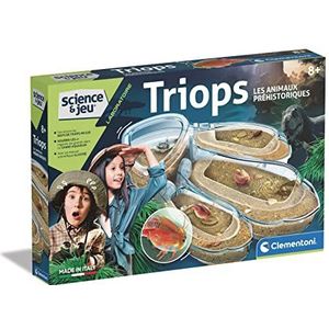 Clementoni - 52565 - Wetenschap & Laboratoriumspel - Triops, de prehistorische dieren - Wetenschappelijk spel 8 jaar, prehistorische rivierkreeft voor kinderen, met eieren, Franse versie, gemaakt in