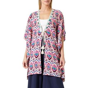 nascita Kimono pour femme, rose multicolore, S