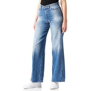 7 For All Mankind Dames Jeans, Medium Blauw