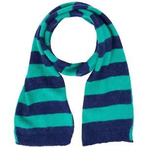 United Colors of Benetton 1226eu011 gebreide sjaal voor dames (1 stuk), Groen Donkerblauw 646