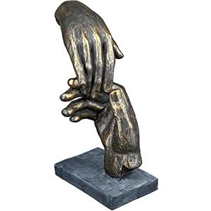 Casablanca Decoratieve sculptuur van poly met spreuk ""Helfende Hand"" - Cadeau en decoratie - Hoogte 21 cm