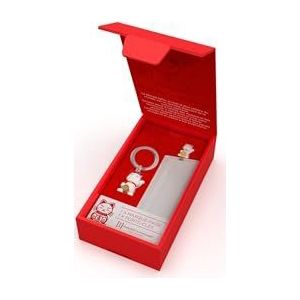 Metalemorfose - Geschenkdoos met sleutelhanger en bladwijzers gelukskat, wit, rood, eenheidsmaat, Wit, rood.