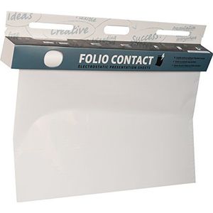 Folio Contact Whiteboard op rol, gepatenteerde elektrostatische folie, uitwisbaar en herbruikbaar, bevestiging zonder gereedschap op bijna alle oppervlakken