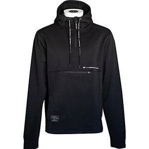 L1 Premium Goods Timberline fleece hoodie voor heren, zwart.