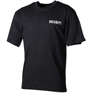 MFH US Army T-shirt voor heren, korte mouwen, ronde hals, maat S-3XL, zwart.