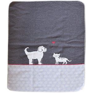 David Fussenegger 62599879 deken voor huisdieren, motief: hond / kat, 70 x 90 cm