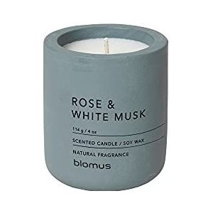 blomus - RAGA S Geurkaars van sojawas, Flint Stone, hoogwaardige kamergeur, roze en muskuswitte geur