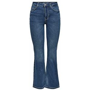 JACQUELINE de YONG Jeans Female Flared JDYNew Flora Neela Life High, medium blauwe denim, 27 W/32 l, denim middenblauw