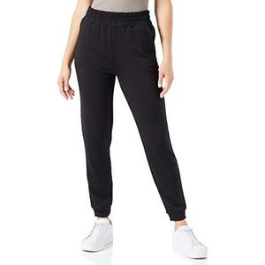 Koton Melanj Joggingbroek met patroon, trainingsbroek, elastische taille, zak, trainingsbroek voor dames, Zwart (999).