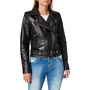 Object - Nandita - Leren Jas - Zwart - 100% Leer